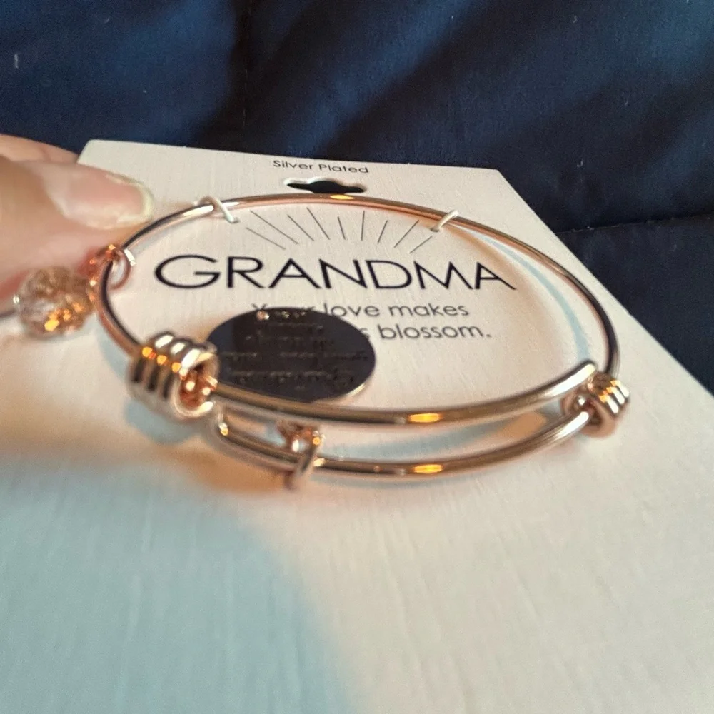 GRANDMA Bracelet w/Charms • Rose Gold • - Picture 3 of 5